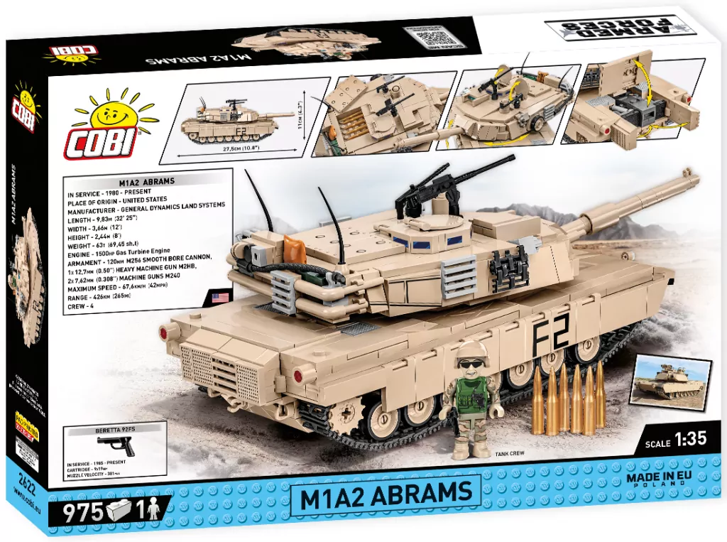 COBI. Armed Forces. Czołg  M1A2 Abrams - tantis.pl