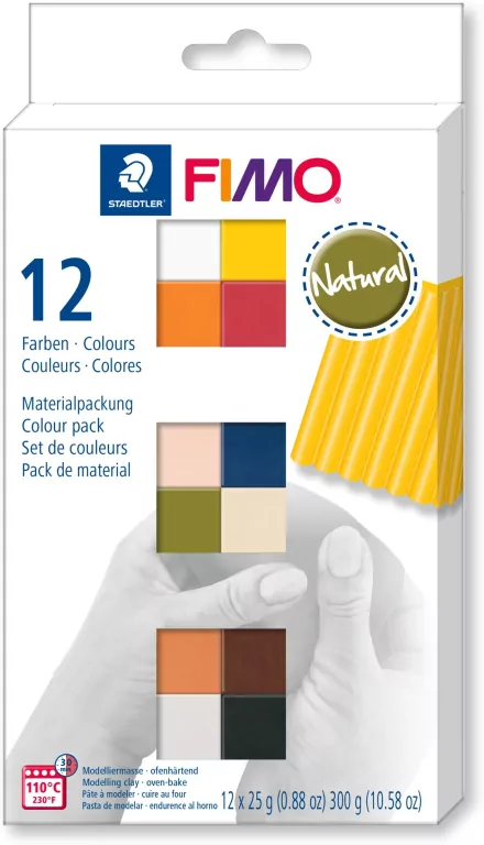 Fimo Soft 12x25g kolory Natural - tantis.pl