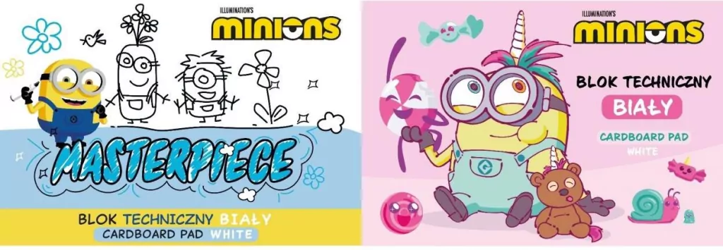 Blok techniczny A4/10K Minionki mix - tantis.pl