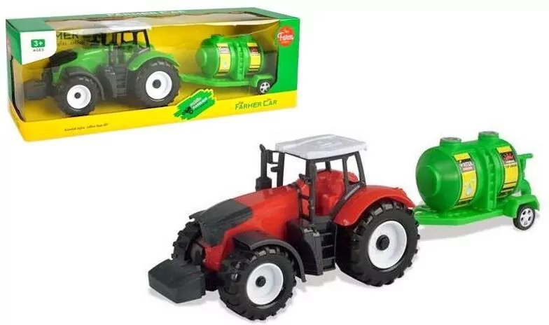 Traktor z napędem i beczką mix - tantis.pl