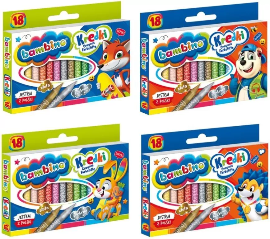 Kredki Bambino. 18 kolorów - tantis.pl