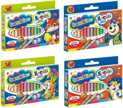 Kredki Bambino. 18 kolorów