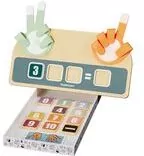 Nauka liczenia na palcach - drewniana zabawka edukacyjna - tantis.pl