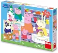 Puzzle Świnka Peppa 3x55el - tantis.pl