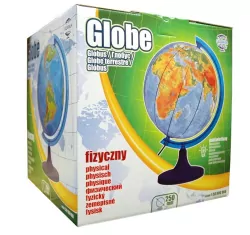 Globus fizyczny podświetlany 25cm