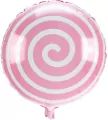 Balon foliowy lizak jasnoróżowy - tantis.pl