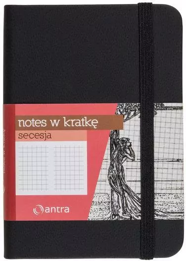 Notes A7 Kratka Secesja Czarny ANTRA - tantis.pl