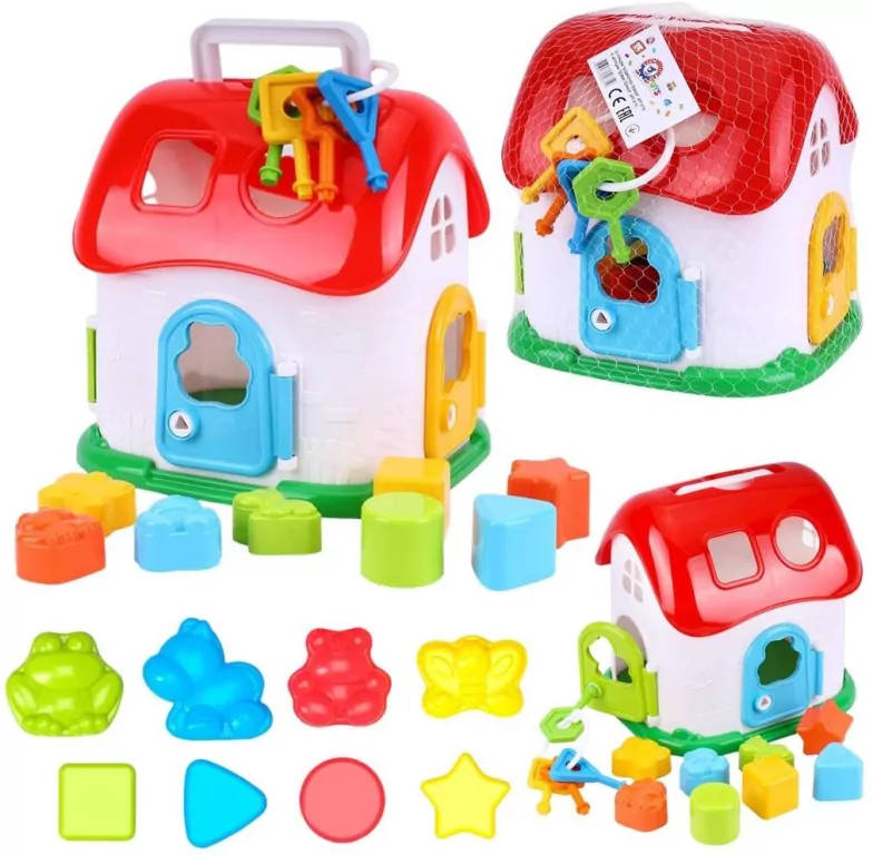 Domek edukacyjny z kluczami. Sorter - tantis.pl