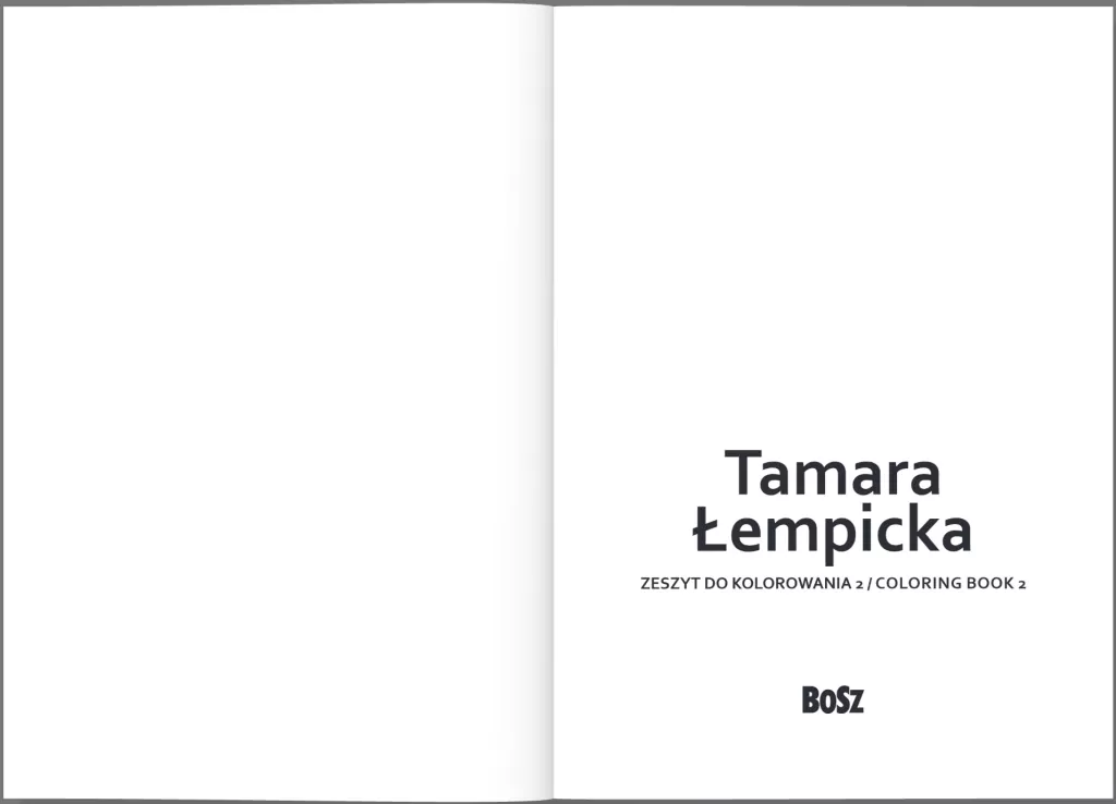 Tamara Łempicka. Zeszyt do kolorowania 2 - tantis.pl