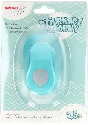 Dziurkacz ozdobny. Balon 2,5cm, mix - tantis.pl