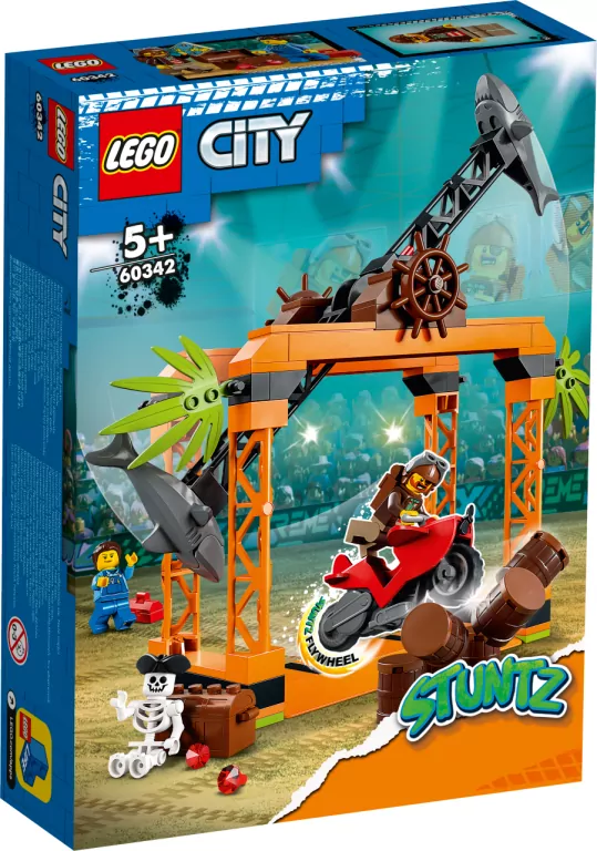 LEGO® City Stunt. Wyzwanie kaskaderskie: atak rekina. 60342 - tantis.pl