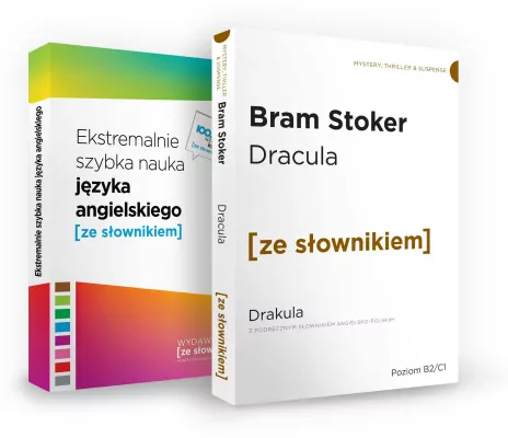 Pakiet: Dracula. Drakula z podręcznym słownikiem angielsko-polskim. Poziom B2/C1 / Ekstremalnie szybka nauka języka angielskiego. Ze słownikiem