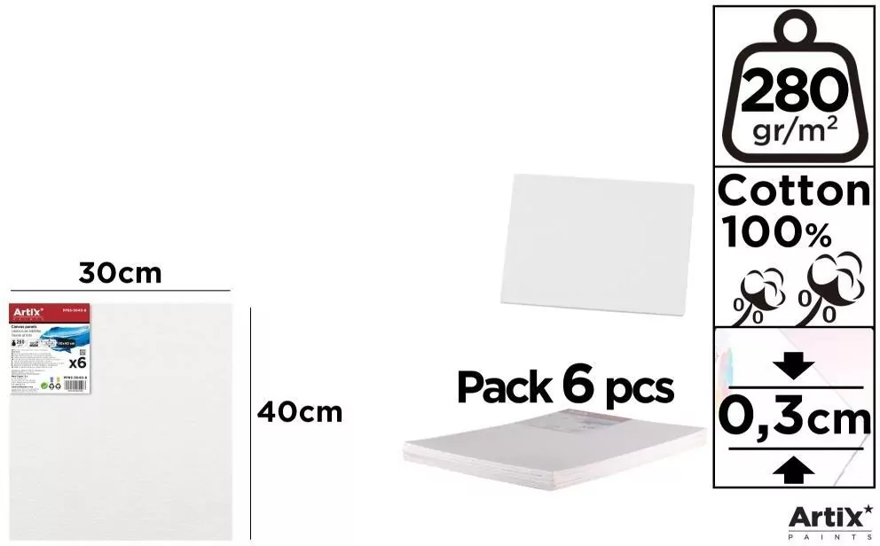 Tablica malarska 30x40x0,3cm 280G/m2 - tantis.pl