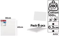 Tablica malarska 30x40x0,3cm 280G/m2