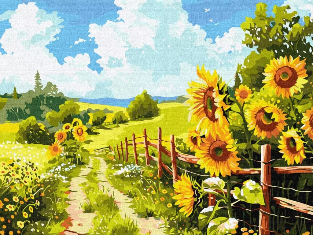Malowanie po numerach - Ścieżka wśród 30x40cm - tantis.pl