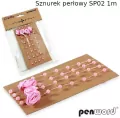 Sznurek perłowy różowy 1m - tantis.pl