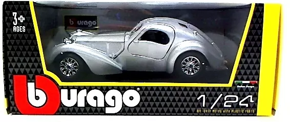 Bugatti Atlantic 1936 1:24. Srebrny - tantis.pl