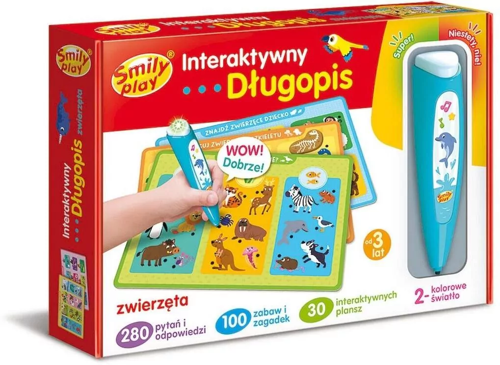 Długopis interaktywny Zwierzęta - tantis.pl
