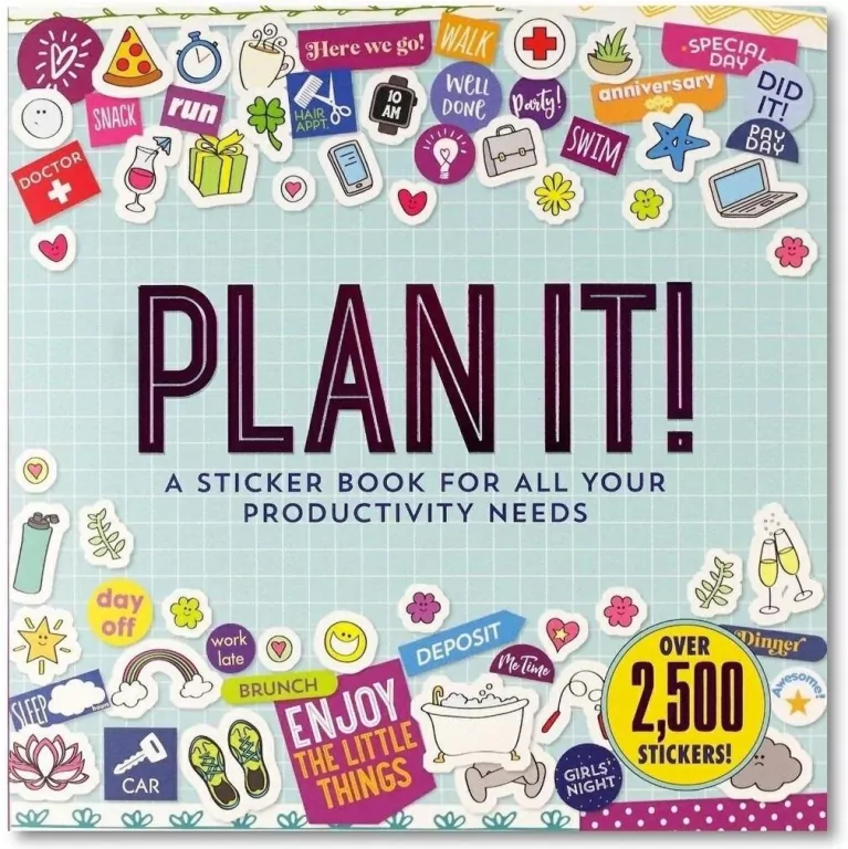 Plan It! Książka z naklejkami Planowanie dnia - tantis.pl