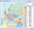 Mapa polityczna Europy plansza edukacyjna - tantis.pl