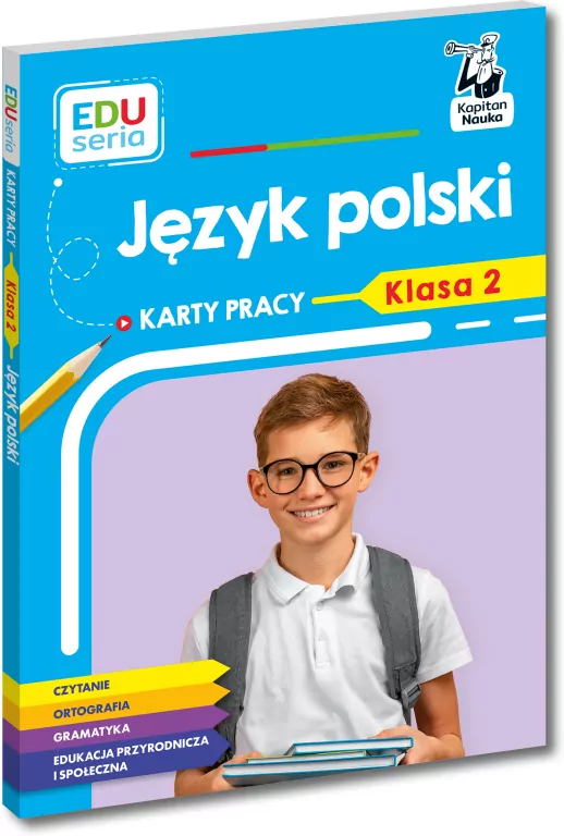 Język polski. Karty pracy. Klasa 2. Kapitan Nauka. Karty pracy - tantis.pl