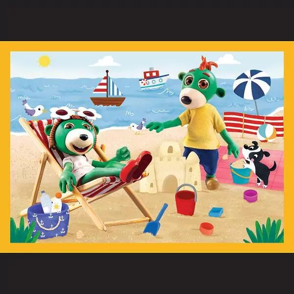 Puzzle 4w1 Trefliki na wakacjach TREFL - tantis.pl