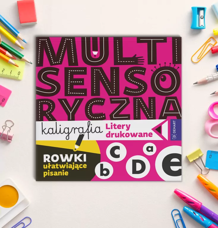 Multisensoryczna kaligrafia. Litery drukowane - tantis.pl