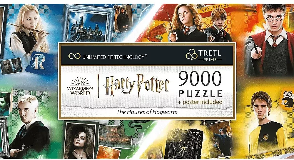 Trefl. Puzzle 9000. The Houses of Hogwarts - tantis.pl