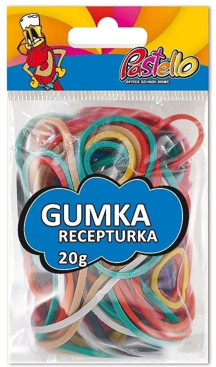 Gumki recepturki 20g mix kolorów - tantis.pl