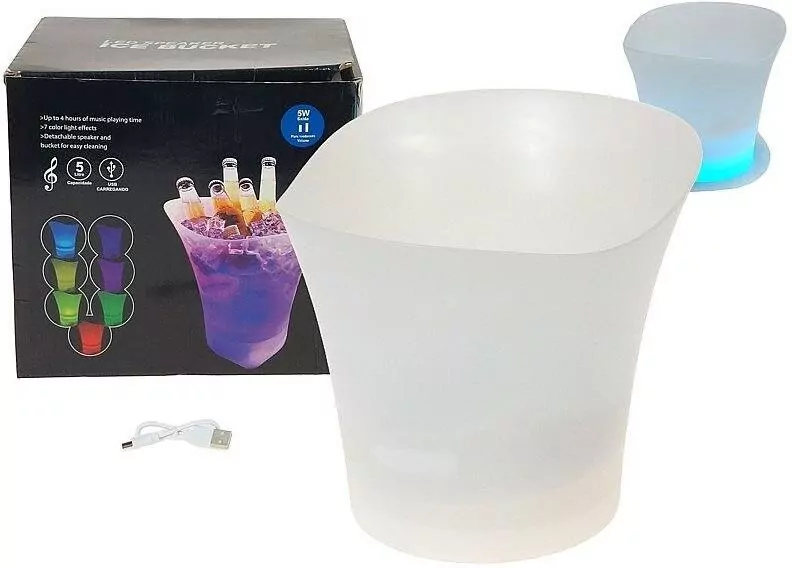 Wiaderko na lód led 25x24x23cm - tantis.pl