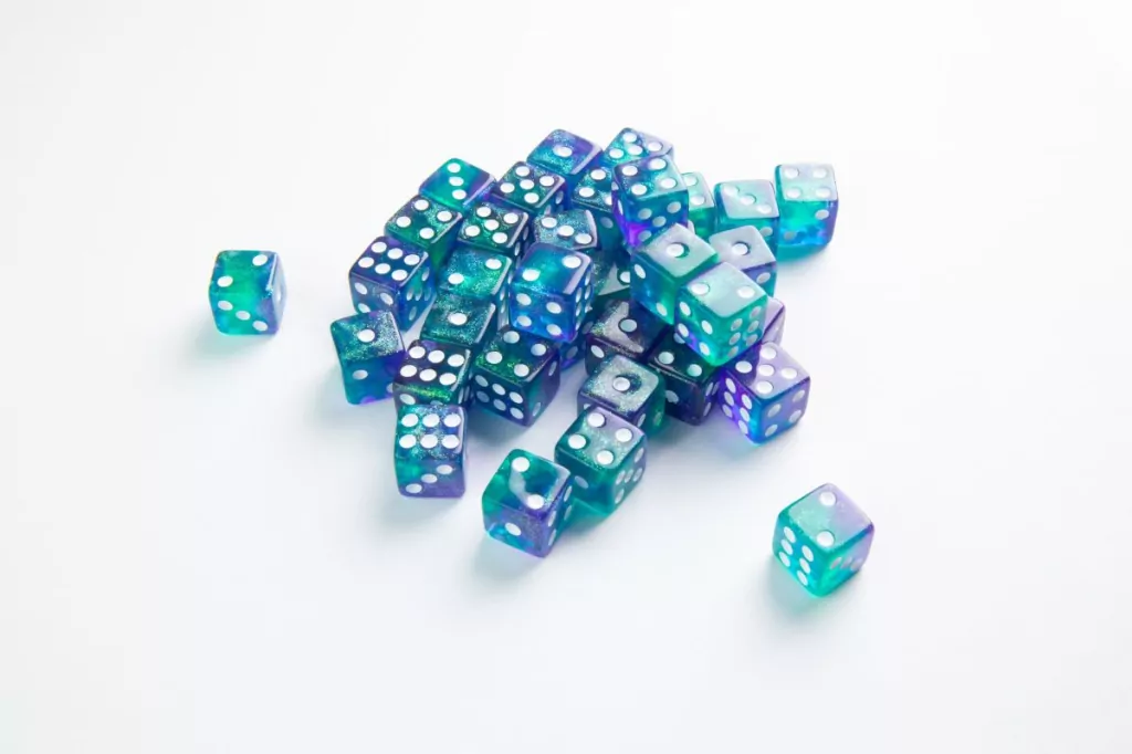 Gamegenic: Galaxy Series - D6 Dice Set (12 mm) - Neptune - tantis.pl