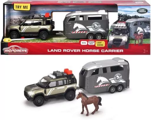 Majorette Land Rover zestaw dżokeja 25cm - tantis.pl