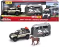 Majorette Land Rover zestaw dżokeja 25cm - tantis.pl