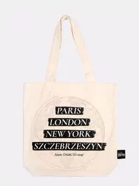 Torba bawełniana: Szczebrzeszyn, ecru - tantis.pl