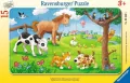 Puzzle 15 ramkowe. Miłośnicy słodkich zwierząt  060665 - tantis.pl