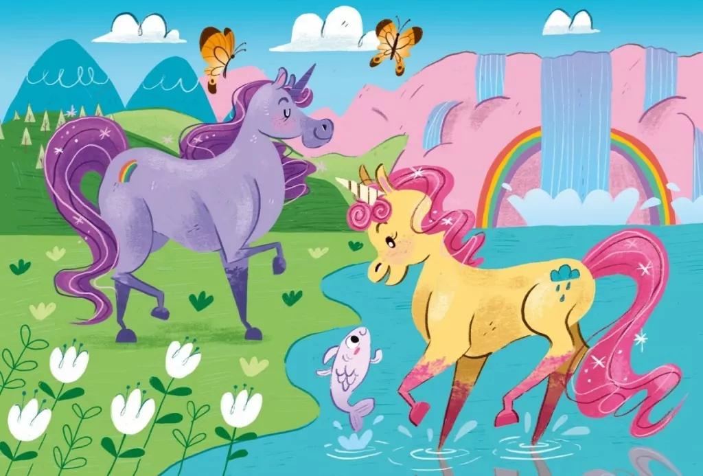 Clementoni. Puzzle 2w1. SuperColor. I believe in unicorns - tantis.pl