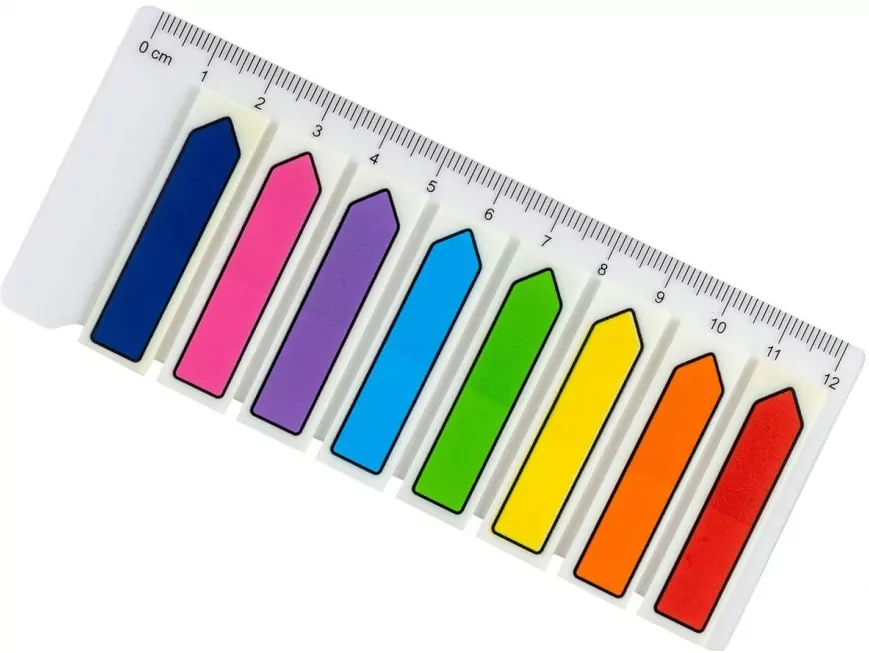 Zakładki indeksujące strzałka 45x12mm STRIGO - tantis.pl