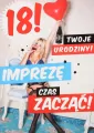 KARNET URODZINY 18 B6 Z KOP PD KB6-1786 - tantis.pl