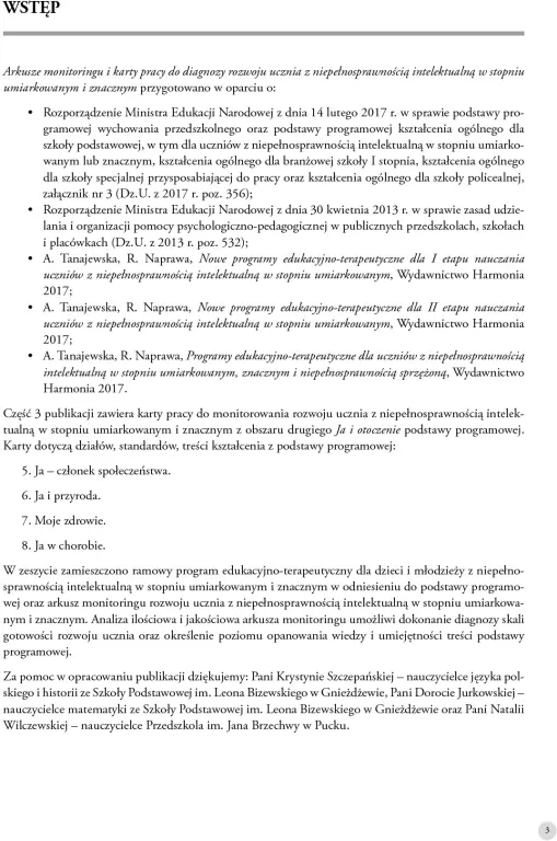 Arkusze monitoringu i karty pracy do diagnozy rozwoju ucznia cz.3 - tantis.pl