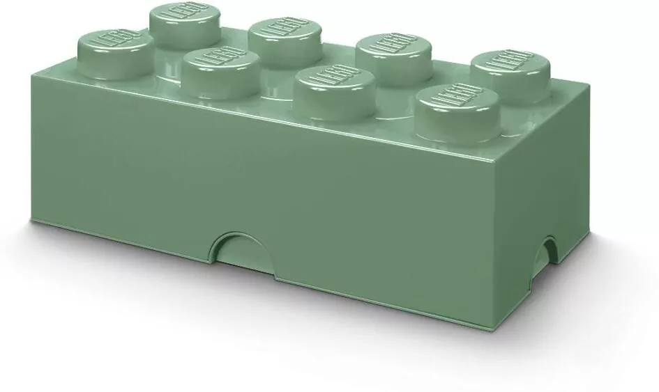 LEGO(R) pojemnik klocek ósemka oliwkowy - tantis.pl