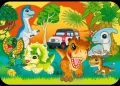 Puzzle drewniane 24 Poznaj dinozaury TREFL - tantis.pl