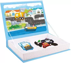 Książka magnetyczna - Puzzle Pojazdy