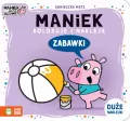 Maniek koloruje i nakleja. Zabawki - tantis.pl