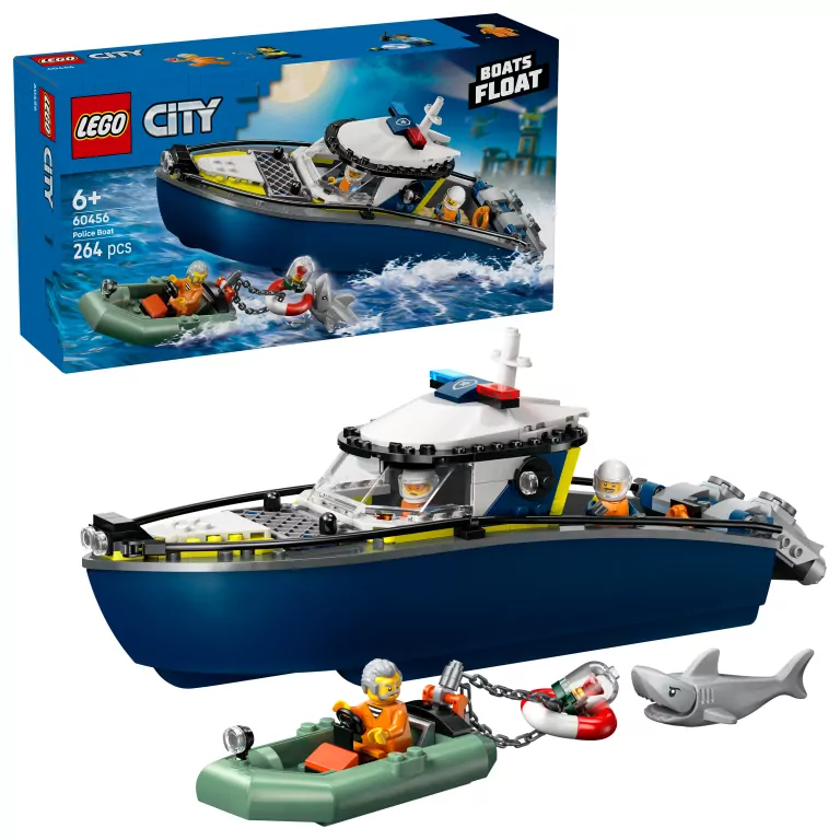 LEGO® City. Pościg łodzią policyjną 60456 - tantis.pl