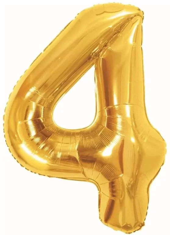 Balon foliowy B&C 4 Royal gold 85cm - tantis.pl