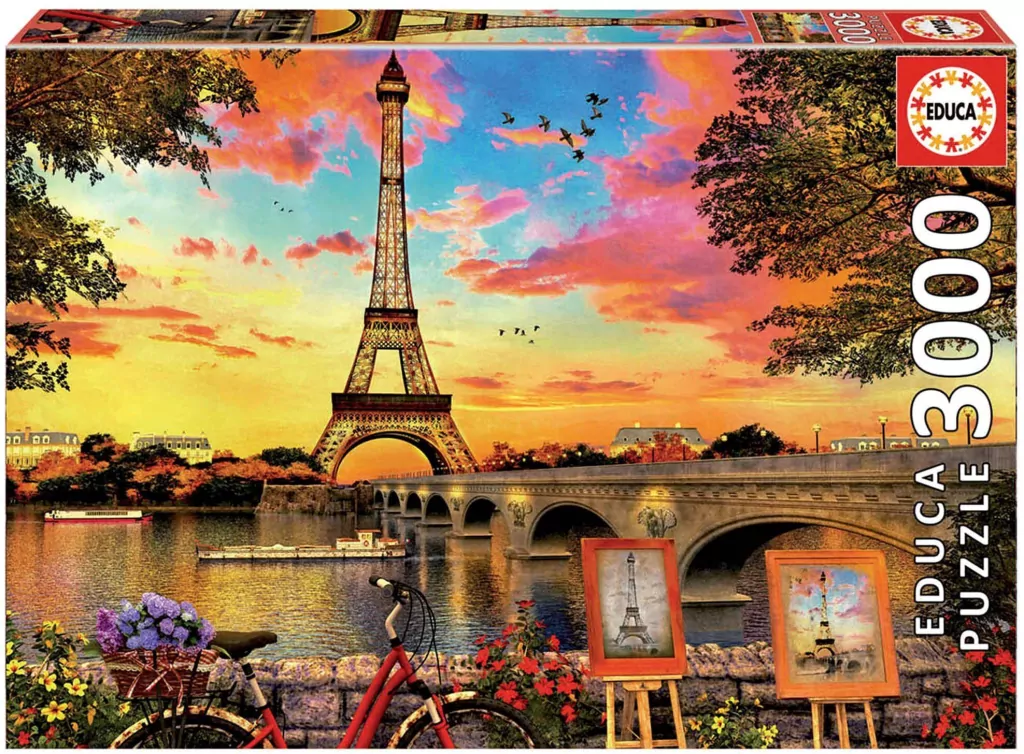 Puzzle 3000. Zachód słońca w Paryżu - tantis.pl