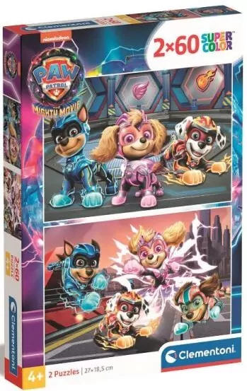 Puzzle 2x60. Super Kolor. Psi Patrol. 21626 - tantis.pl
