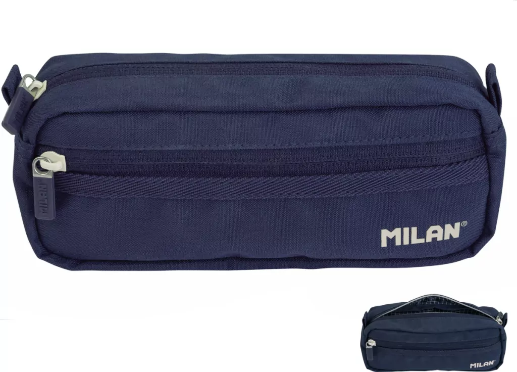 Piórnik kwadratowy 2 suwaki 1918 niebieski - tantis.pl