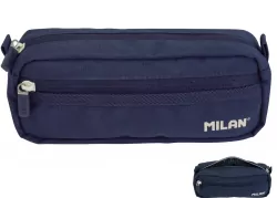 Piórnik kwadratowy 2 suwaki 1918 niebieski