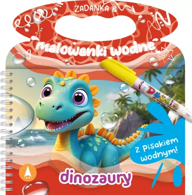 Zadanka & malowanki wodne. Dinozaury